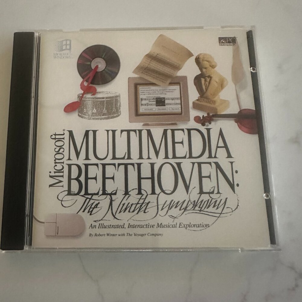 2 for $10🎁 Multimedia Beethoven the Ninth Symphony PC CD